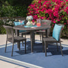 Virasat Outdoor Patio Dining Set 4 Chairs and 1 Table (Brown)-VIRASAT FURNITURE & FURNISHING