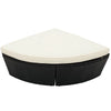 Virasat Outdoor Poolside Sunbed With Cushion Daybed (Black)-VIRASAT FURNITURE & FURNISHING