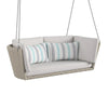Virasat Double Seater Hanging Swing Without Stand For Balcony , Garden Swing (Cream)-VIRASAT FURNITURE & FURNISHING