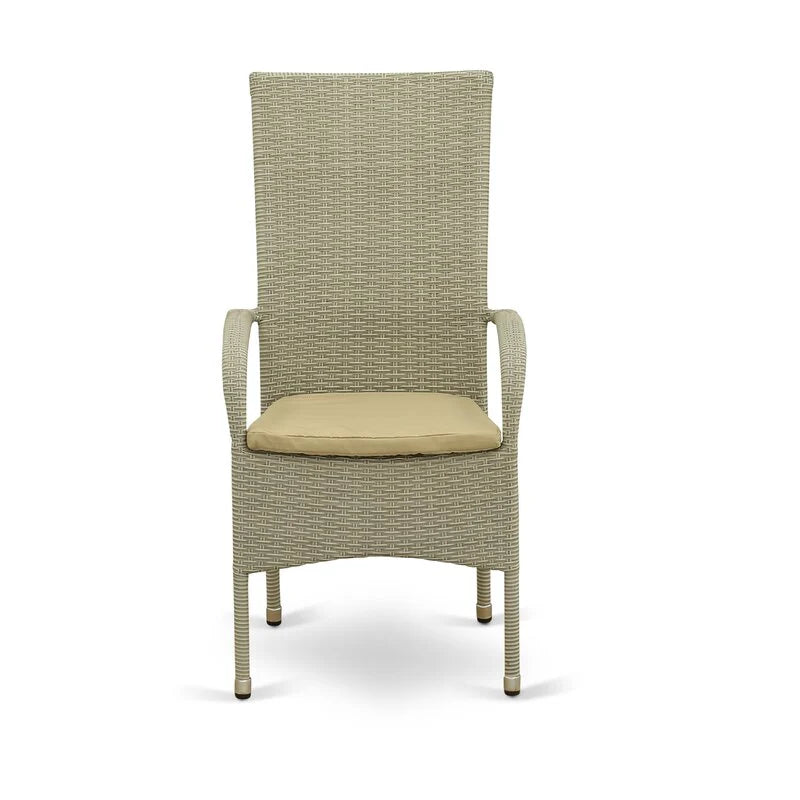 Virasat Outdoor Patio Dining Set 4 Chairs and 1 Table (Cream)-VIRASAT FURNITURE & FURNISHING