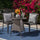 Virasat Outdoor Patio Seating Set 2 Chairs and 1 Table Set Black-VIRASAT FURNITURE & FURNISHING