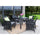 Virasat Outdoor Patio Dining Set 4 Chairs and 1 Table (Black)-VIRASAT FURNITURE & FURNISHING
