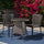 Virasat Outdoor Patio Seating Set 2 Chairs and 1 Table Set Black-VIRASAT FURNITURE & FURNISHING