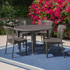 Virasat Outdoor Patio Dining Set 4 Chairs and 1 Table (Brown)-VIRASAT FURNITURE & FURNISHING