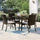 Virasat Outdoor Patio Dining Set 4 Chairs and 1 Table (Brown)-VIRASAT FURNITURE & FURNISHING