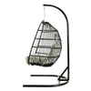 Virasat Single Seater Hanging Swing With Stand For Balcony , Garden Swing (Black)-VIRASAT FURNITURE & FURNISHING