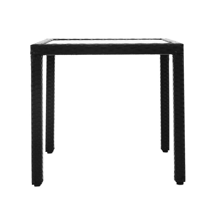 Virasat Outdoor Patio Dining Set 4 Chairs and 1 Table (Black)-VIRASAT FURNITURE & FURNISHING