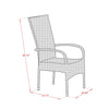 Virasat Outdoor Patio Dining Set 4 Chairs and 1 Table (Cream)-VIRASAT FURNITURE & FURNISHING