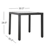 Virasat Outdoor Patio Dining Set 4 Chairs and 1 Table (Black)-VIRASAT FURNITURE & FURNISHING