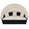 Virasat Outdoor Poolside Sunbed With Cushion Daybed (Black)-VIRASAT FURNITURE & FURNISHING