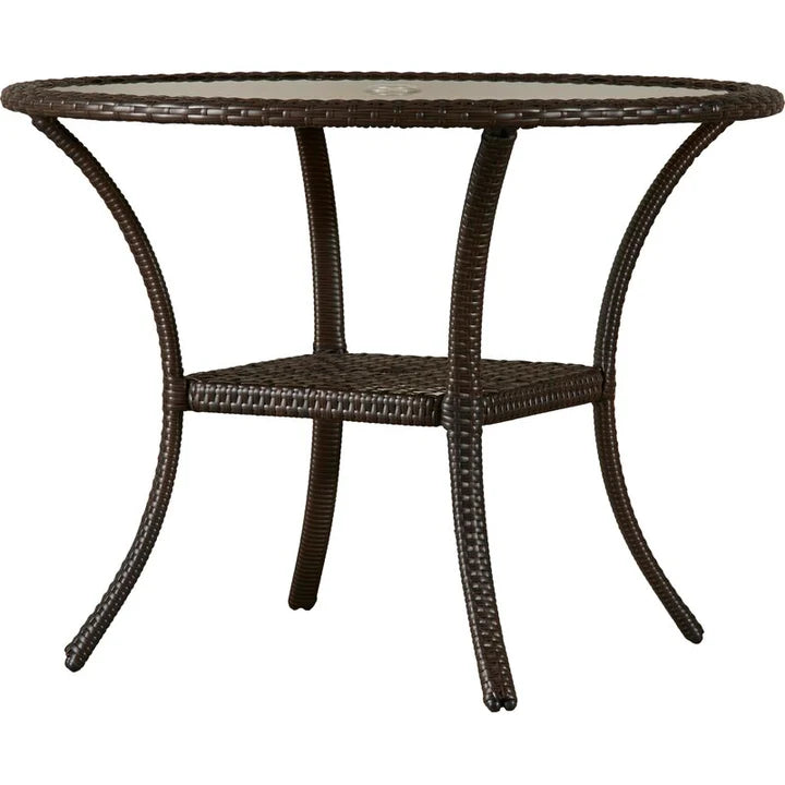 Virasat Outdoor Patio Dining Set 4 Chairs and 1 Table (Brown)-VIRASAT FURNITURE & FURNISHING