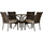 Virasat Outdoor Patio Dining Set 4 Chairs and 1 Table (Brown)-VIRASAT FURNITURE & FURNISHING