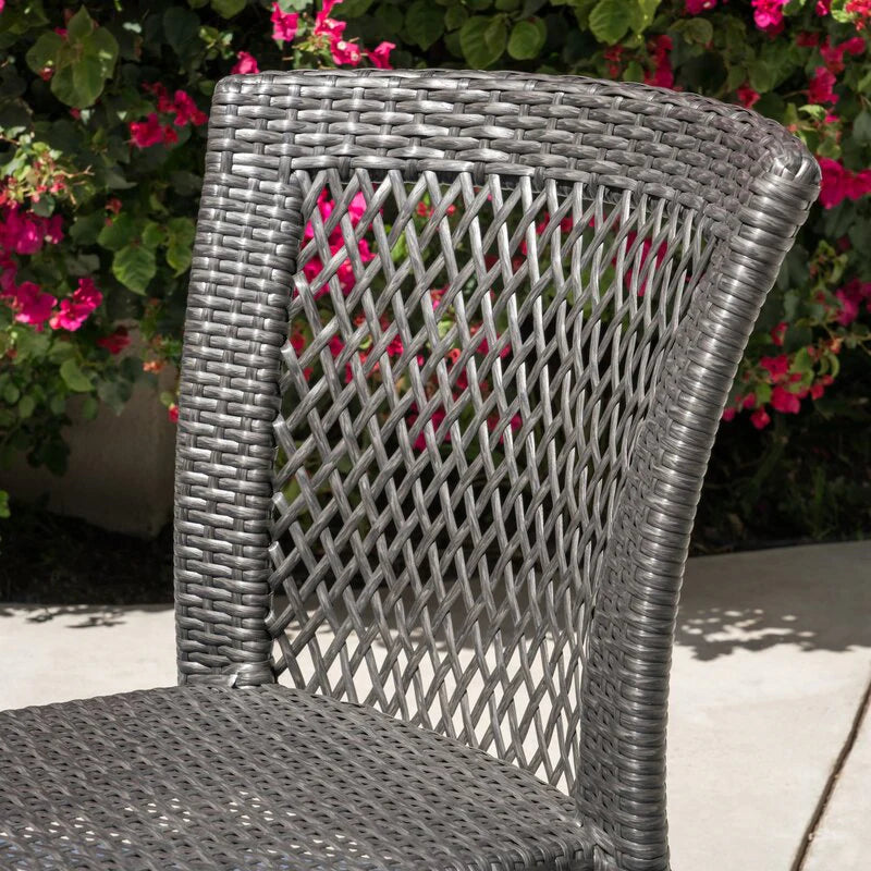 Virasat Outdoor Patio Dining Set 4 Chairs and 1 Table (Brown)-VIRASAT FURNITURE & FURNISHING