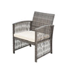 Virasat Outdoor Sofa Set 2 Seater, 2 Single Seater and 1 Center Table (Silver + White)-VIRASAT FURNITURE & FURNISHING