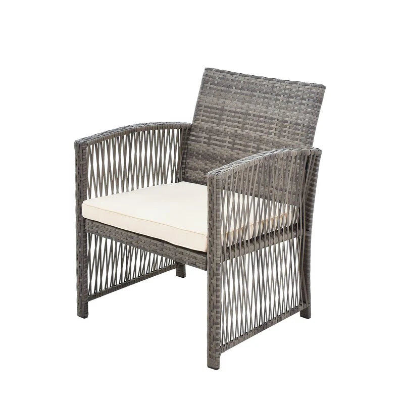 Virasat Outdoor Sofa Set 2 Seater, 2 Single Seater and 1 Center Table (Silver + White)-VIRASAT FURNITURE & FURNISHING