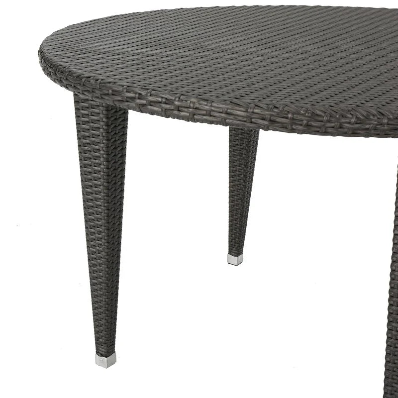 Virasat Gelli Outdoor Garden Patio Dining Set 4 Chairs and 1 Table (Gray)