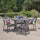 Virasat Outdoor Garden Patio Dining Set 4 Chairs and 1 Table (Gray)-VIRASAT FURNITURE & FURNISHING