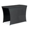 Virasat Outdoor Patio Seating Set 2 Chairs 1 Table Black-VIRASAT FURNITURE & FURNISHING