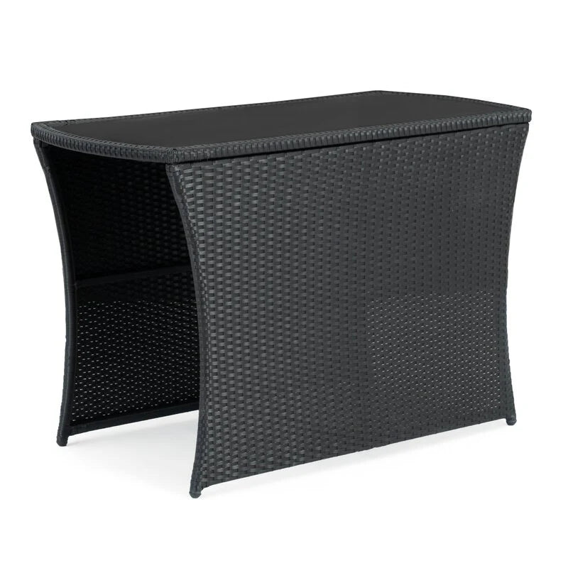 Virasat Outdoor Patio Seating Set 2 Chairs 1 Table Black-VIRASAT FURNITURE & FURNISHING