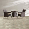 Virasat Outdoor Patio Seating Set 2 Chairs 1 Table Dark Brown-VIRASAT FURNITURE & FURNISHING