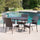 Virasat Outdoor Patio Dining Set 4 Chairs and 1 Table (Brown)-VIRASAT FURNITURE & FURNISHING