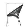 Virasat Outdoor Patio Seating Set 2 Chairs and 1 Table Set (Black)-VIRASAT FURNITURE & FURNISHING