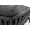 Virasat Outdoor Garden Balcony Sofa Set 3 Seater, 2 Single Seater and 1 Table Set Braid & Rope (Dark Grey)-VIRASAT FURNITURE & FURNISHING