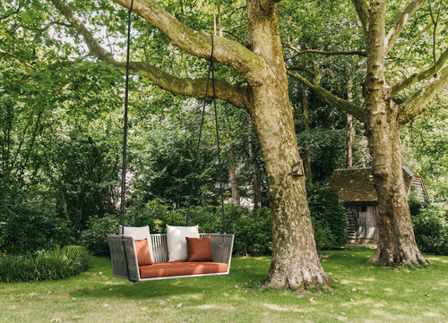 Virasat Double Seater Hanging Swing Without Stand For Balcony, Garden Swing Braided & Rope-VIRASAT FURNITURE & FURNISHING