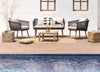 Virasat Outdoor Sofa Set 2 Seater, 2 Single seater Set Braided & Rope-VIRASAT FURNITURE & FURNISHING