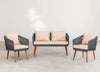Virasat Outdoor Sofa Set 2 Seater, 2 Single seater Set Braided & Rope-VIRASAT FURNITURE & FURNISHING