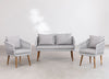 Virasat Outdoor Sofa Set 2 Seater, 2 Single seater Set Braided & Rope-VIRASAT FURNITURE & FURNISHING
