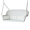 Virasat Double Seater Hanging Swing Without Stand For Balcony , Garden Swing (White)-VIRASAT FURNITURE & FURNISHING