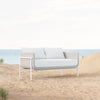 Virasat Outdoor Garden Balcony Sofa Set 2 Seater, 2 Single Seater and 1 Center Table With 1 Side Table Set (White)-VIRASAT FURNITURE & FURNISHING