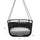 VIRASAT FURNITURE PETRA SINGLE SEATER HANGING SWING WITHOUT STAND FOR BALCONY & GARDEN SWING (BLACK)