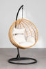 Virasat Single Seater Hanging Swing With Stand For Balcony, Garden Swing (Honey)-VIRASAT FURNITURE & FURNISHING