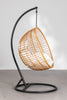 Virasat Single Seater Hanging Swing With Stand For Balcony, Garden Swing (Honey)-VIRASAT FURNITURE & FURNISHING