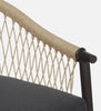 Virasat Outdoor Patio Seating Set 4 Chairs and 1 Table Set (Black + Honey) Braided & Rope-VIRASAT FURNITURE & FURNISHING