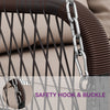Virasat Three Seater Hanging Swing Without Stand For Balcony, Garden Swing (Dark Brown)-VIRASAT FURNITURE & FURNISHING