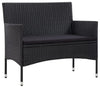 Virasat Outdoor 2 Seater Sofa Black Stylish Comfort-VIRASAT FURNITURE & FURNISHING