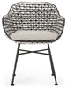 Virasat Outdoor Patio Seating Set 2 Chairs 1 Table Set Black White-VIRASAT FURNITURE & FURNISHING