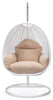 Virasat Single Seater Hanging Swing With Stand For Balcony, Garden (White)-VIRASAT FURNITURE & FURNISHING