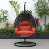 Virasat Single Seater Hanging Swing With Stand For Balcony, Garden (Dark Grey)-VIRASAT FURNITURE & FURNISHING