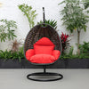 Virasat Single Seater Hanging Swing With Stand For Balcony, Garden (Dark Grey)-VIRASAT FURNITURE & FURNISHING