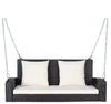 Virasat Double Seater Hanging Swing Without Stand For Balcony, Garden Swing (Dark Brown)-VIRASAT FURNITURE & FURNISHING