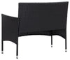 Virasat Outdoor 2 Seater Sofa Black Stylish Comfort-VIRASAT FURNITURE & FURNISHING