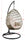 VIRASAT FURNITURE GONZALO SINGLE SEATER HANGING SWING WITH STAND FOR BALCONY & GARDEN (BLACK + GREY)