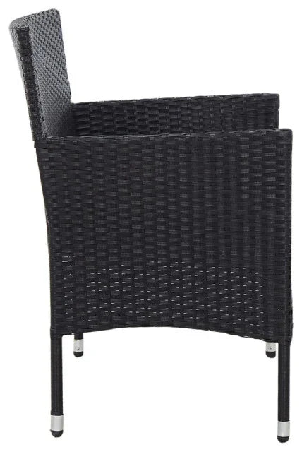 Virasat Outdoor 2 Seater Sofa Black Stylish Comfort-VIRASAT FURNITURE & FURNISHING