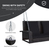 Virasat Double Seater Hanging Swing Without Stand For Balcony, Garden Swing (Dark Brown)-VIRASAT FURNITURE & FURNISHING