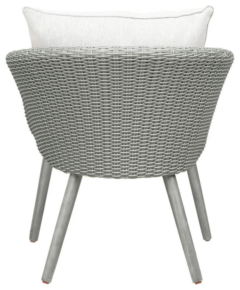 Virasat Outdoor Patio Seating Set 2 Chairs and 1 Table Set (Grey + White)-VIRASAT FURNITURE & FURNISHING