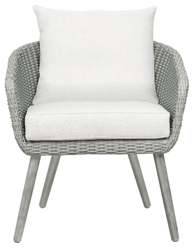 Virasat Outdoor Patio Seating Set 2 Chairs and 1 Table Set (Grey + White)-VIRASAT FURNITURE & FURNISHING